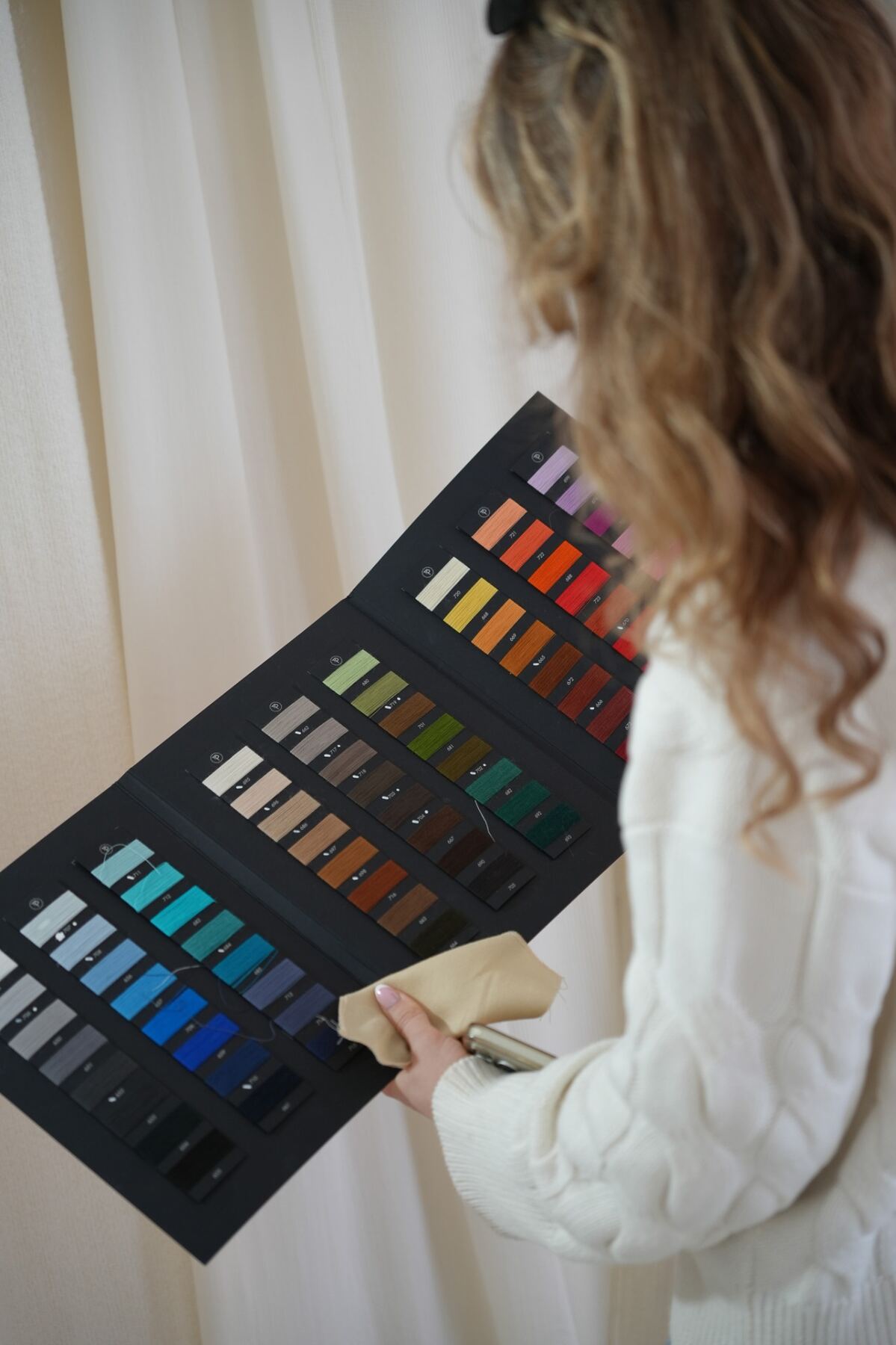 A book of thread colours