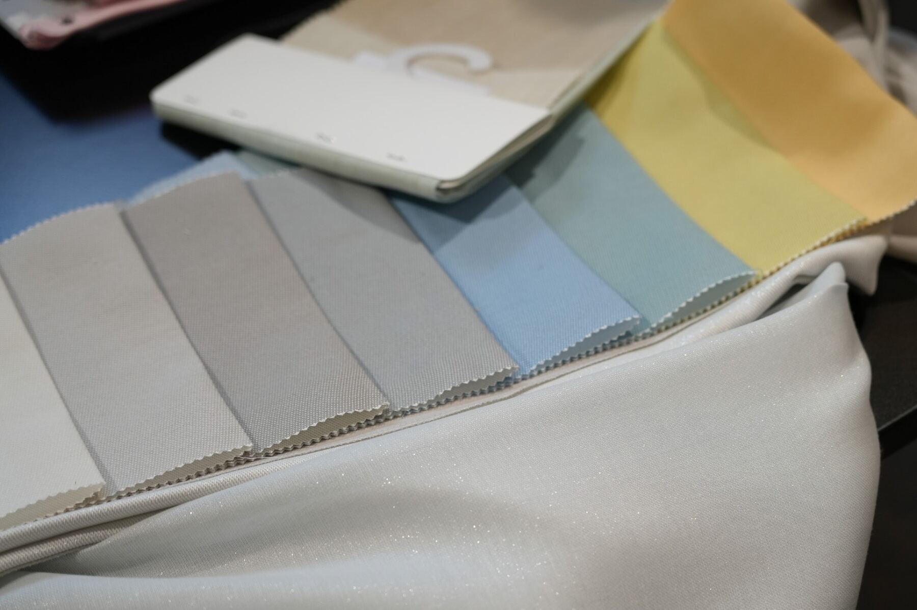 Pastel sheer swatches