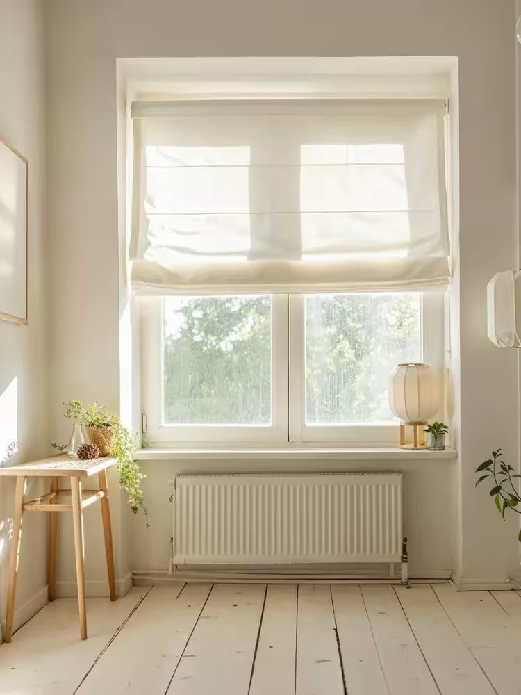 Måttbeställd Hissgardin Grov Linne